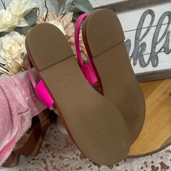 NWOT Cole Haan Pink  leather Women's Sandals - Picture 7 of 9